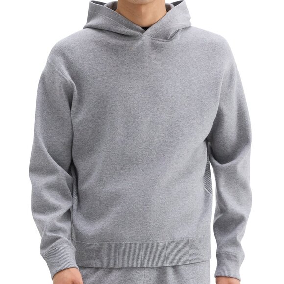 Theory Relaxed Hoodie in Melange Grey